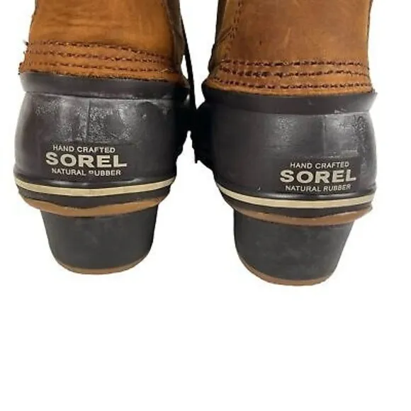 Sorel Winter Fancy Lace II Boot Water Proof Rubber Leather Women Size 6.5