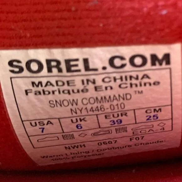 Sorel Women Snow Boots Size 7