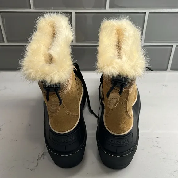 Sorel Women’s Crew Tivoli Snow Winter Boots Quarry Tan Size 7 NWT
