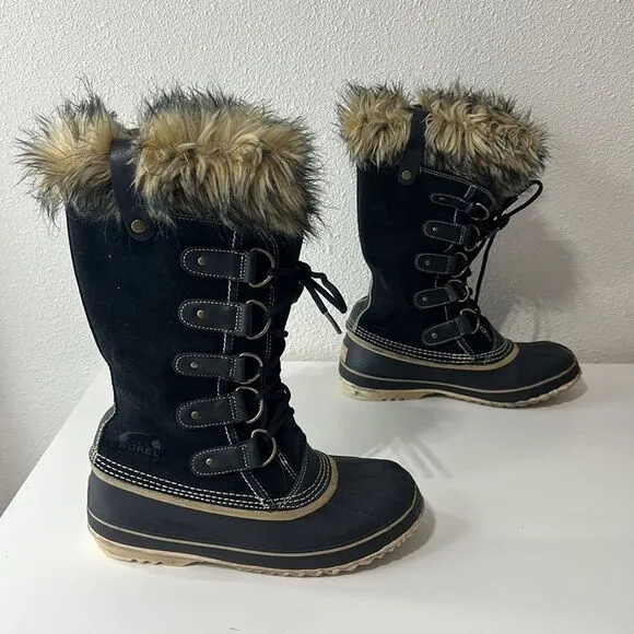 Sorel Joan of Artic Suede Winter‎ Snow Boots Sz 9