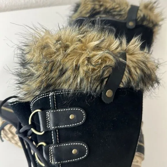 Sorel Joan of Artic Suede Winter‎ Snow Boots Sz 9