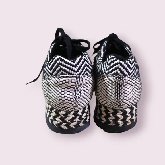 Stella Mccartney Sneakers Macy Lace Up Athletic Wedge Espadrilles Shoes Size 38
