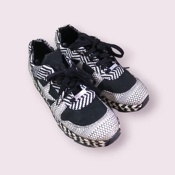 Stella Mccartney Sneakers Macy Lace Up Athletic Wedge Espadrilles Shoes Size 38