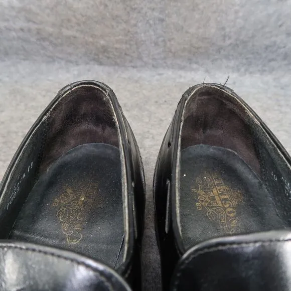 Stetson Shoes Mens 10 Tassel Loafers Leather Slip On Wingtip Classic Style Black
