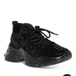 Steve Madden Black Chunky Knit Sneakers