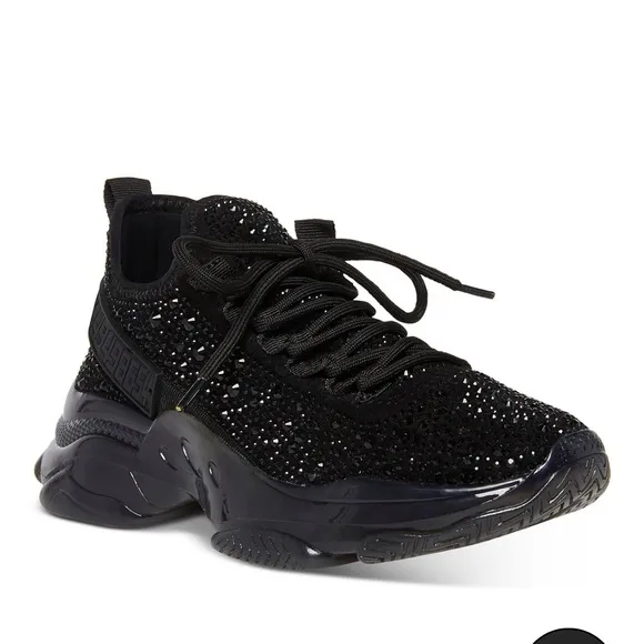 Steve Madden Black Chunky Knit Sneakers