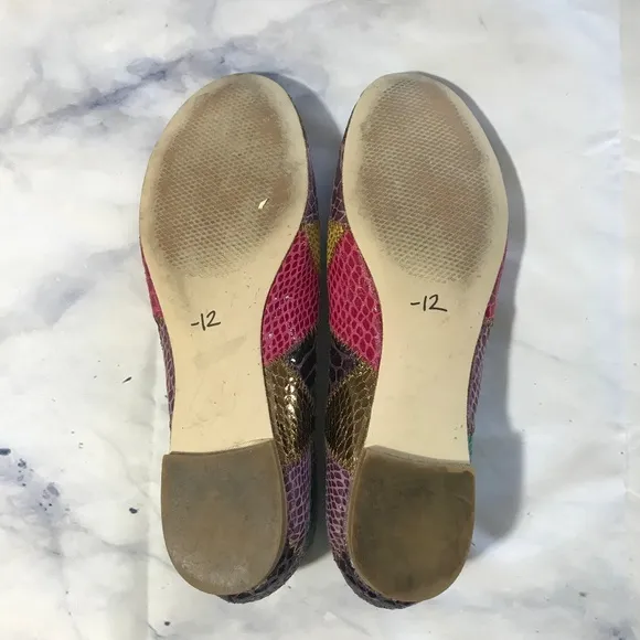 Steve Madden Patchwork Snakeskin Ballet Flats