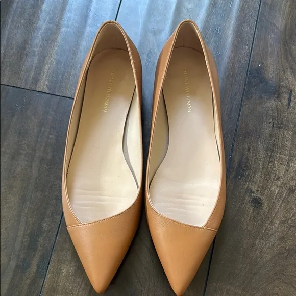 Stuart Weitzman Avenue Leather Ballet Flats