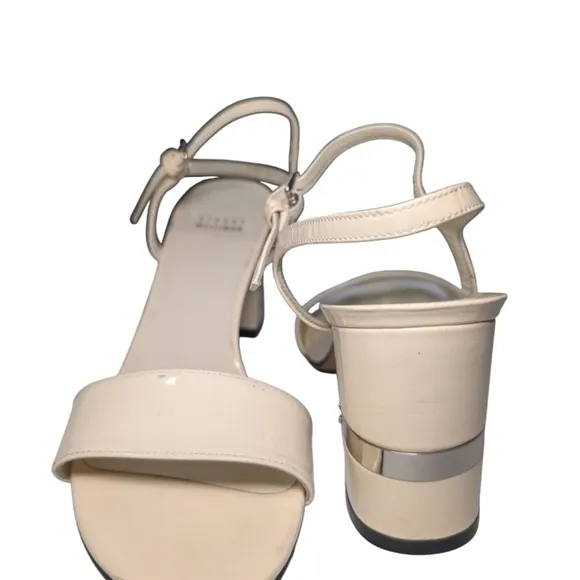 Stuart Weitzman Cream Strappy Sandals
