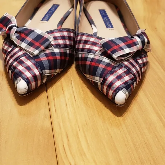 STUART WEITZMAN FLAT PLAID FABRIC6XLQRL