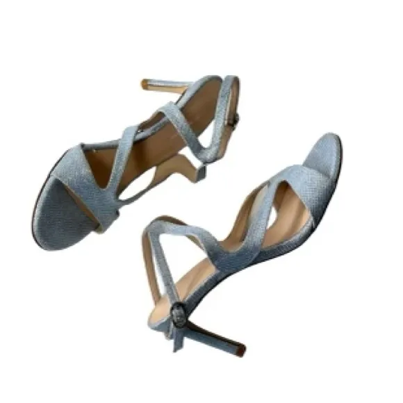 Stuart Weitzman Mariposa Strappy Periwinkle Sparkle Sandal Women’s Size 6