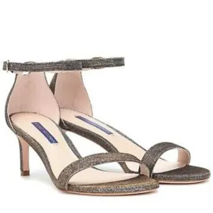 Stuart Weitzman Nu Naked Straight 60mm Sandal Nighttime Lame