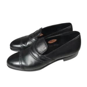 STUART'S CHOICE Paul Stuard Black Leather Loafers 8036 Made In England 10 D