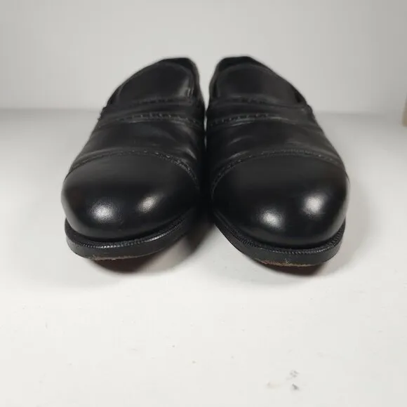 STUART'S CHOICE Paul Stuard Black Leather Loafers 8036 Made In England 10 D