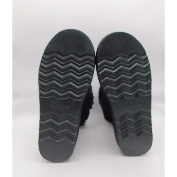 Style &amp; Co. Black Tiny 2 Suede Faux Fur Lined Winter Boots Size 6 Womens New