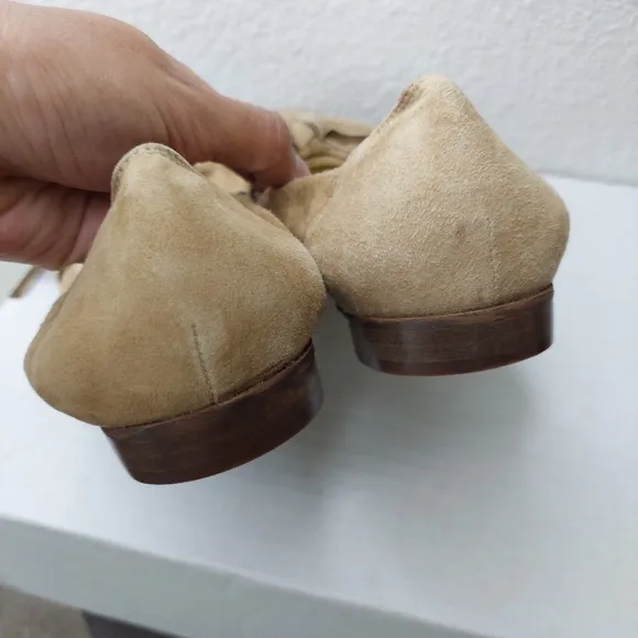 Sundance Bow Leather Ballet Flats Size 39 US 8.5/9