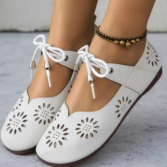 Sunflower Head Flat Sandals For Women, Breathable Slip-On, Lace-Up Soft Bottom