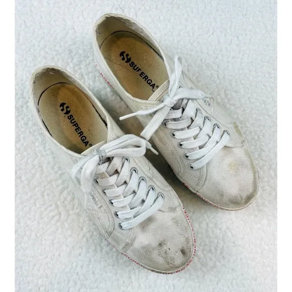 SUPERGA • 2790 COTU Mini Lettering Platform Sneakers