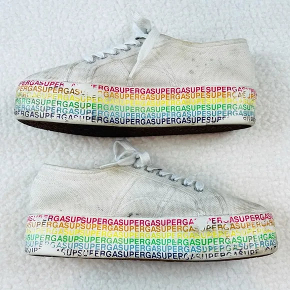 SUPERGA • 2790 COTU Mini Lettering Platform Sneakers