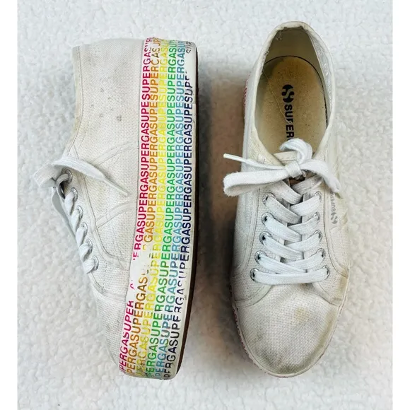 SUPERGA • 2790 COTU Mini Lettering Platform Sneakers