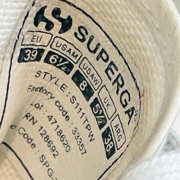 SUPERGA • 2790 COTU Mini Lettering Platform Sneakers