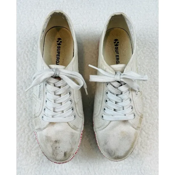 SUPERGA • 2790 COTU Mini Lettering Platform Sneakers