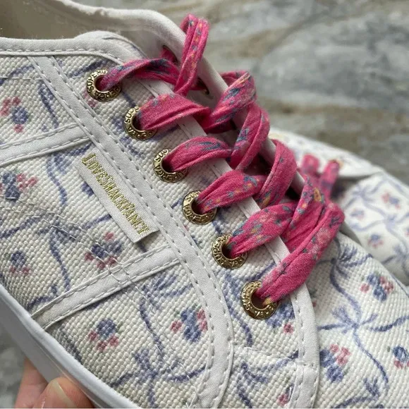 Superga X LoveShackFancy Floral Print Chunky Platform Sneakers