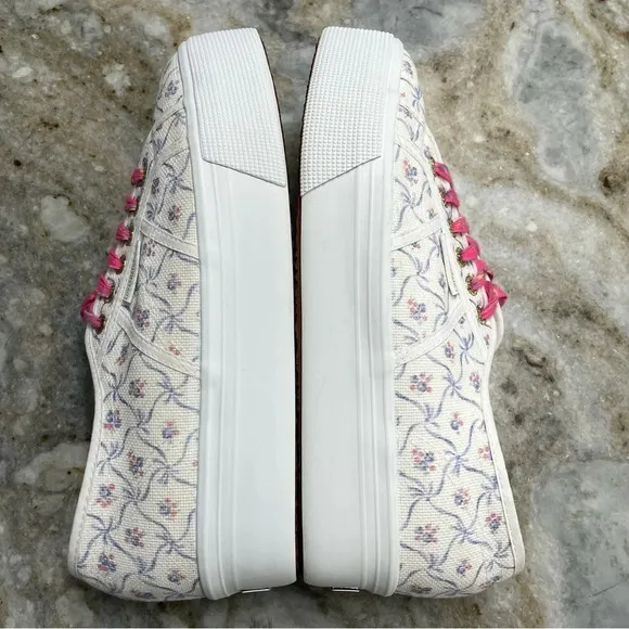 Superga X LoveShackFancy Floral Print Chunky Platform Sneakers