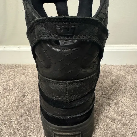 Supra RARE Chad Muska Pro Skytop II Black/Black Grain Leather Suede Men’s 9.5