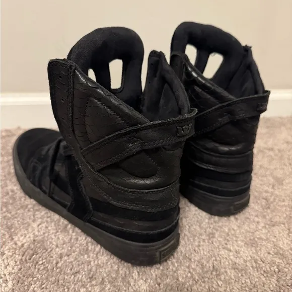 Supra RARE Chad Muska Pro Skytop II Black/Black Grain Leather Suede Men’s 9.5