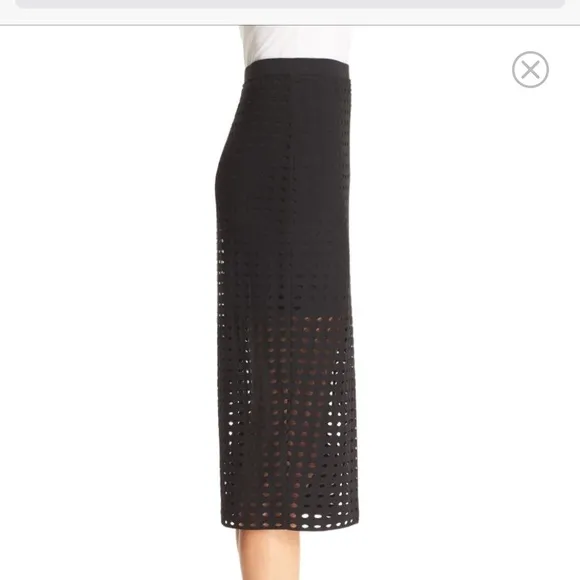 T by Alexander Wang Circular Hole Jacquard Skirt