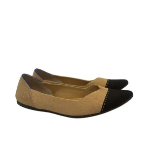 Tan Rothys sz 11 Pointed Toe Flats Tan Black Rothy Flats Rothys