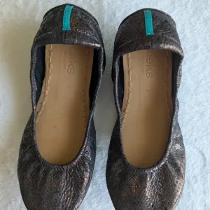 Teal-Accented Women's Ballet Flats