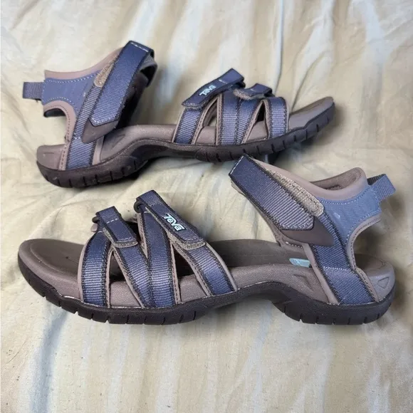 Teva Women's Tirra Bering Sea Blue Strappy Sandals Size 6