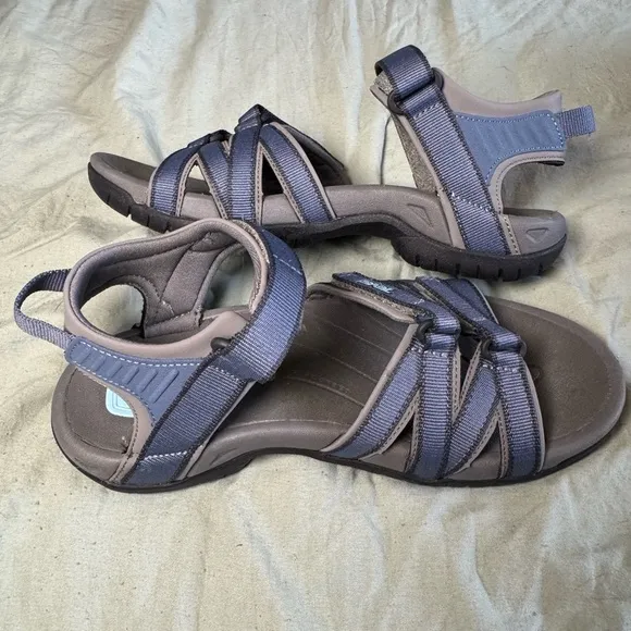 Teva Women's Tirra Bering Sea Blue Strappy Sandals Size 6