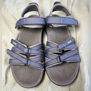 Teva Women's Tirra Bering Sea Blue Strappy Sandals Size 6