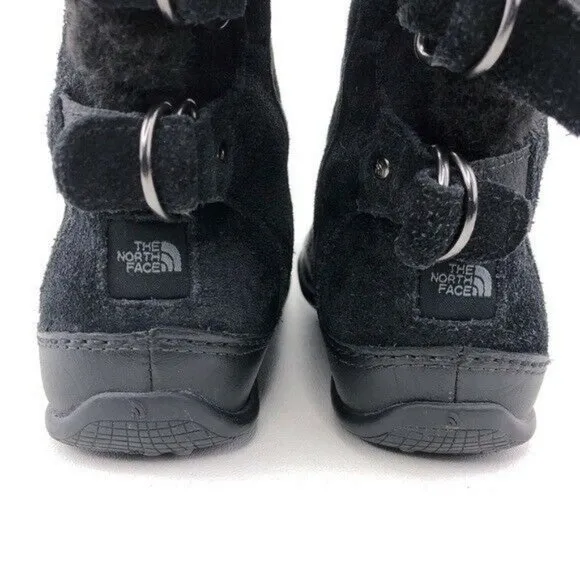 The North Face Black Leather Winter Boots 6