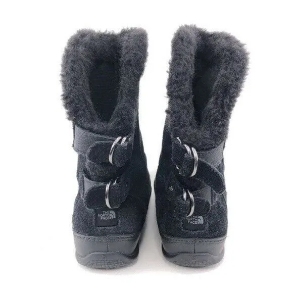 The North Face Black Leather Winter Boots 6