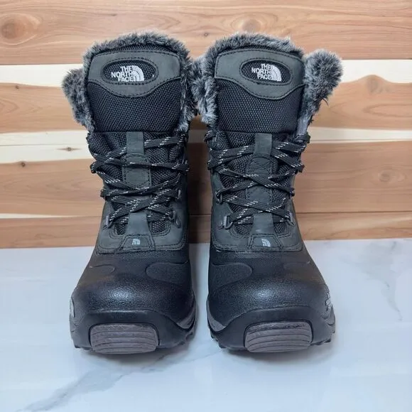 The North Face Women's Winter Snow Boots Waterproof Faux Fur Lined Womens Size 6