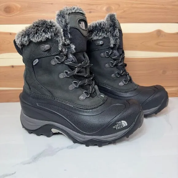 The North Face Women's Winter Snow Boots Waterproof Faux Fur Lined Womens Size 6
