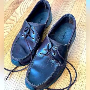 Timberland Men’s Brown Leather Lace-Up Dress Shoes Loafers Size 10.5
