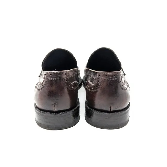 To Boot New York Adam Derrick Mens 10 Loafers Brown Leather Dress Shoes