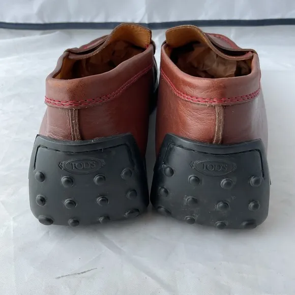 TOD'S Cognac Classic Penny Loafers Women's Size US 7