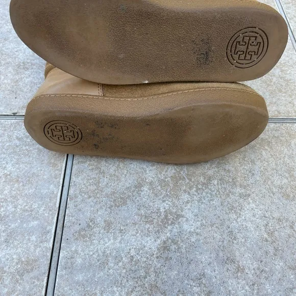 Tory Burch Amelie Shearling suede snow boots