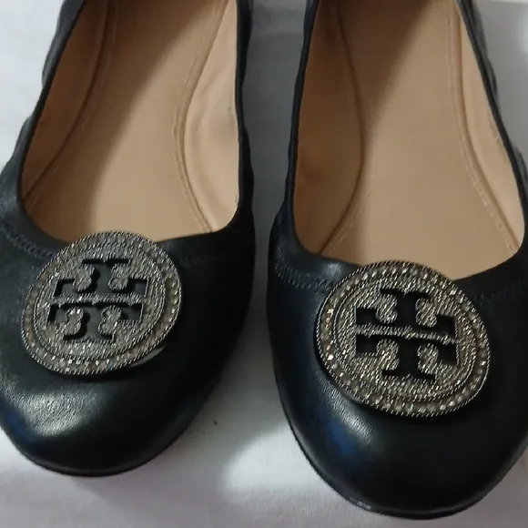 Tory Burch Black Ballet Flats 10.5