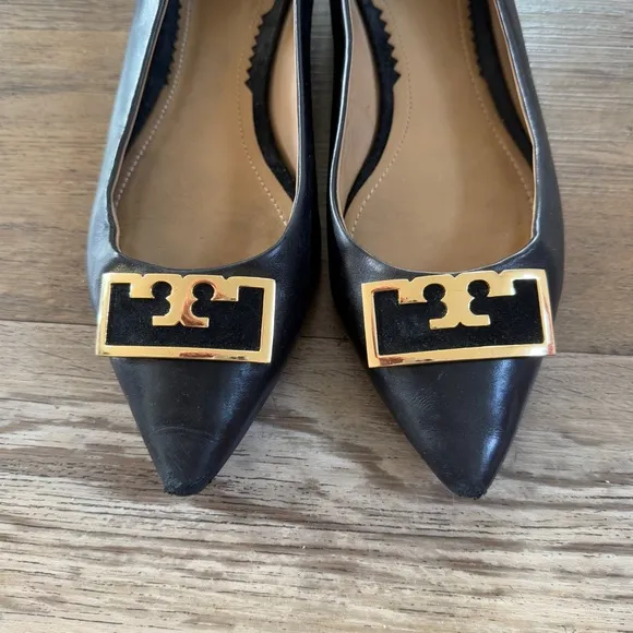 Tory Burch black Gigi pointed flats 7