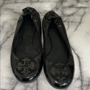 Tory Burch Black Patent Leather Ballet Flats 7