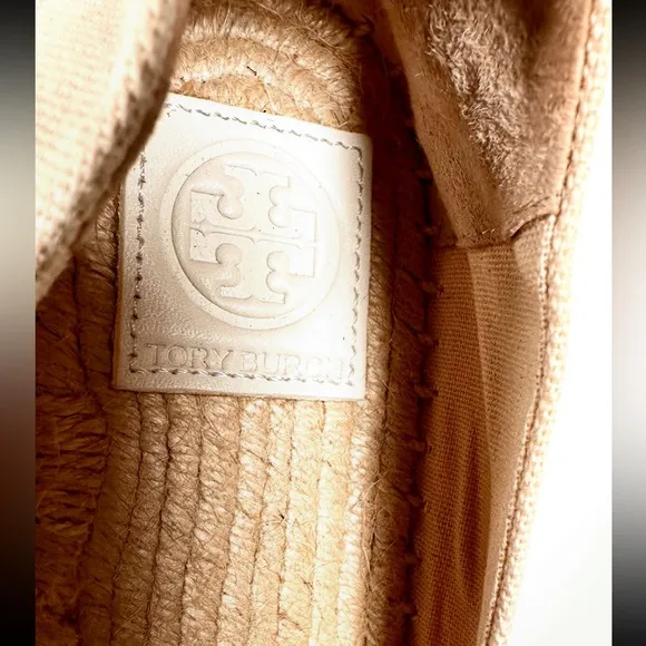 Tory Burch Canvas Weston Flat Espadrilles in Dulce De Leche