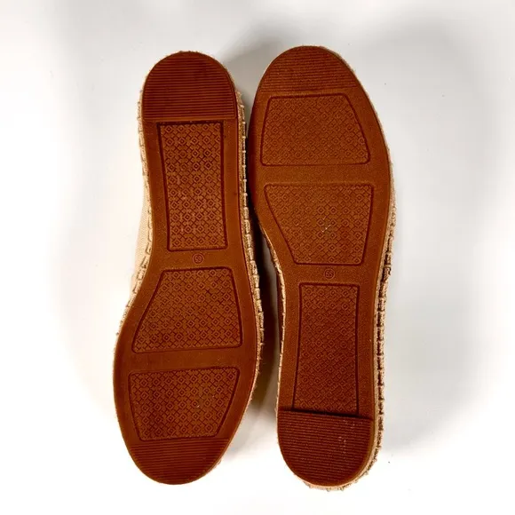 Tory Burch Canvas Weston Flat Espadrilles in Dulce De Leche