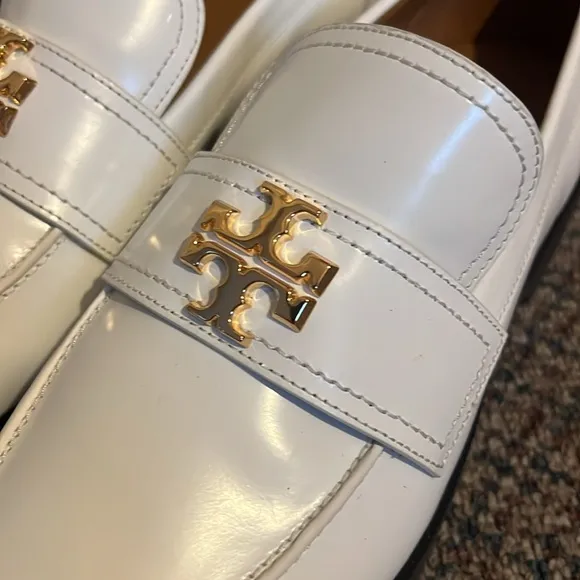 Tory Burch Everly Mini Platform Chunky Signature Logo Flat Loafer Shoe size 11